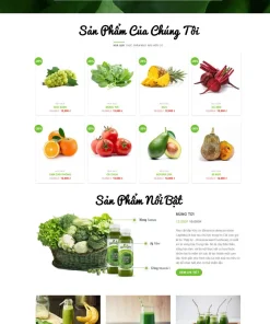Theme wordpress thực phẩm hữu cơ