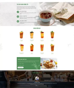 Theme wordpress bán trà sửa ,trà xanh 5
