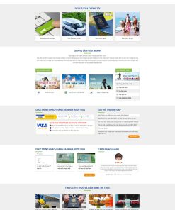 Theme wordpress dịch vụ làm visa
