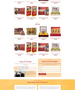 Theme wordpress bán yến sào 1